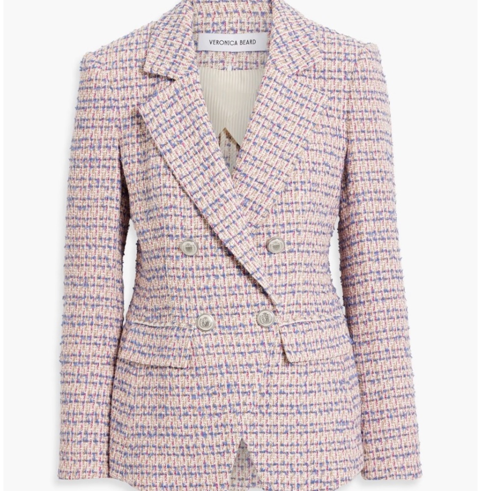 Veronica beard Taja Dickey jacket khaki multicolor 6